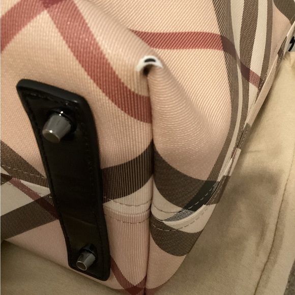 💯 Authentic Burberry LARGE Nova Check Tote Handbag Shoulder Bag - Picture 10 of 16